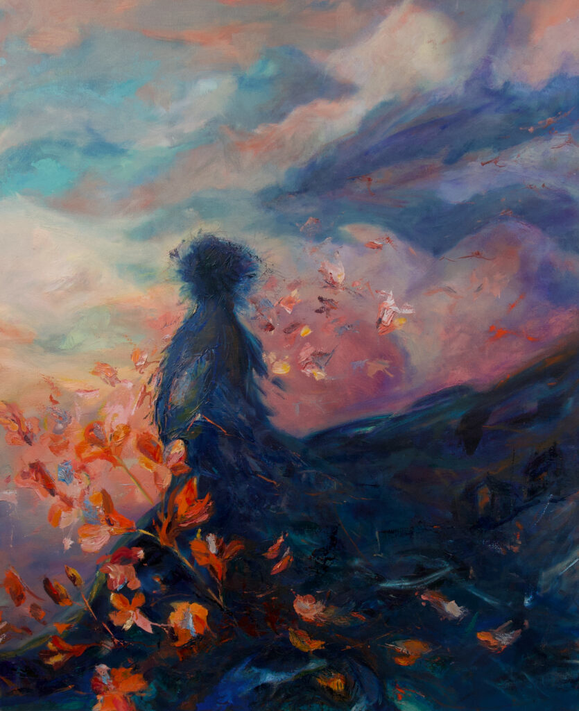 Dreamland - Intuitive symbolic expressive oil painting on canvas - Leonoor Ruigrok - 2025