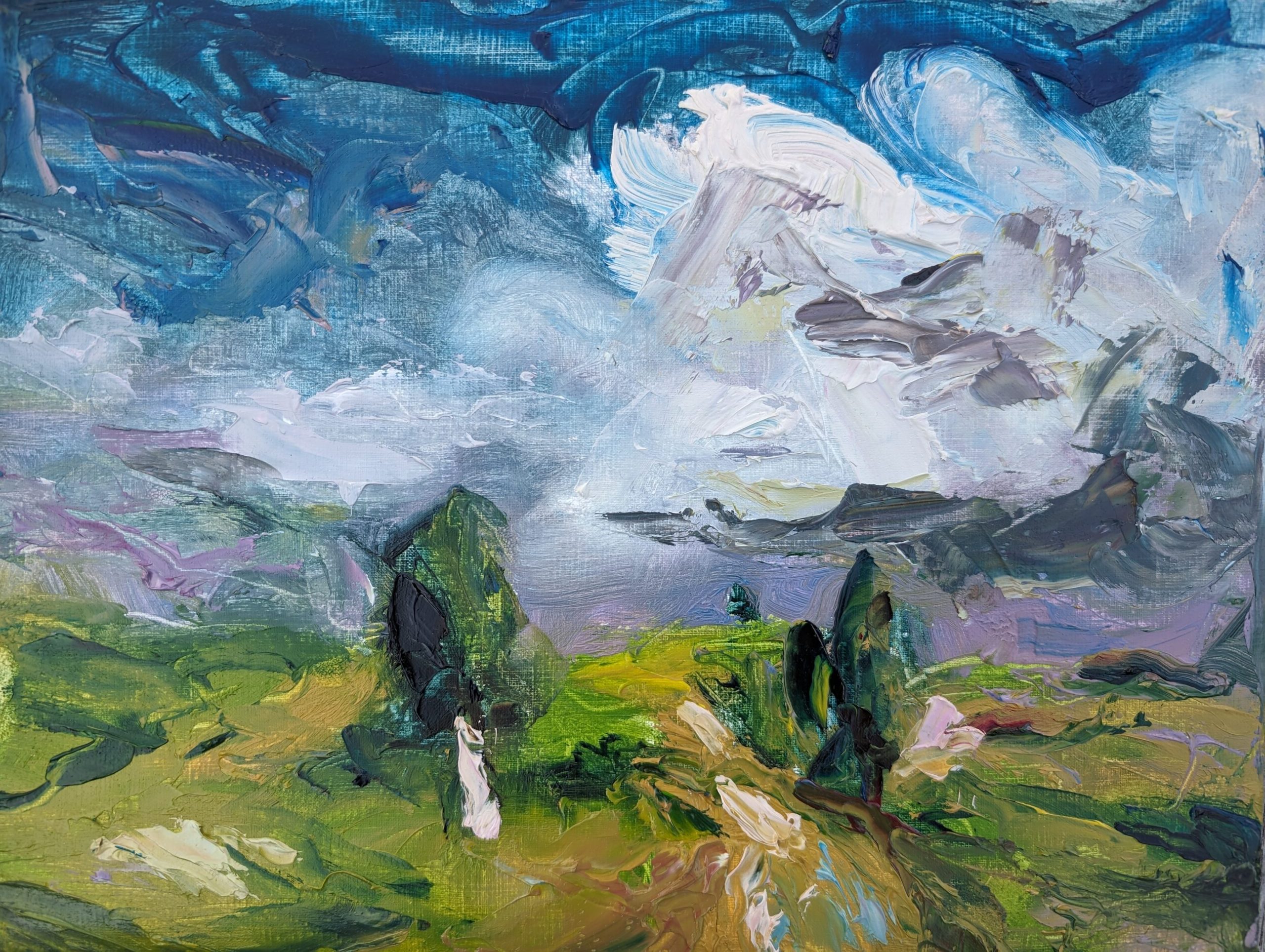 Landscape Tosca Oilpainting by LACE Ruig