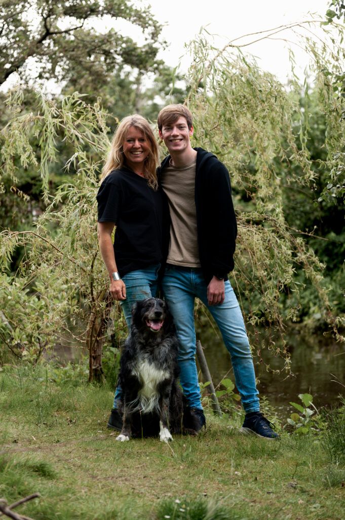 Dutch visual artist LACE Ruig with son