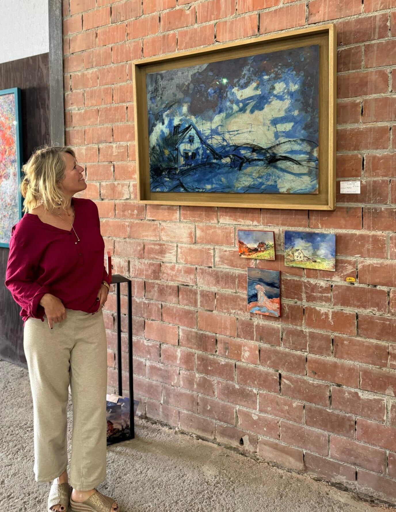 Art works by Leonoor Ruigrok at art event Zeeland. De Kunstschouw Zeeland