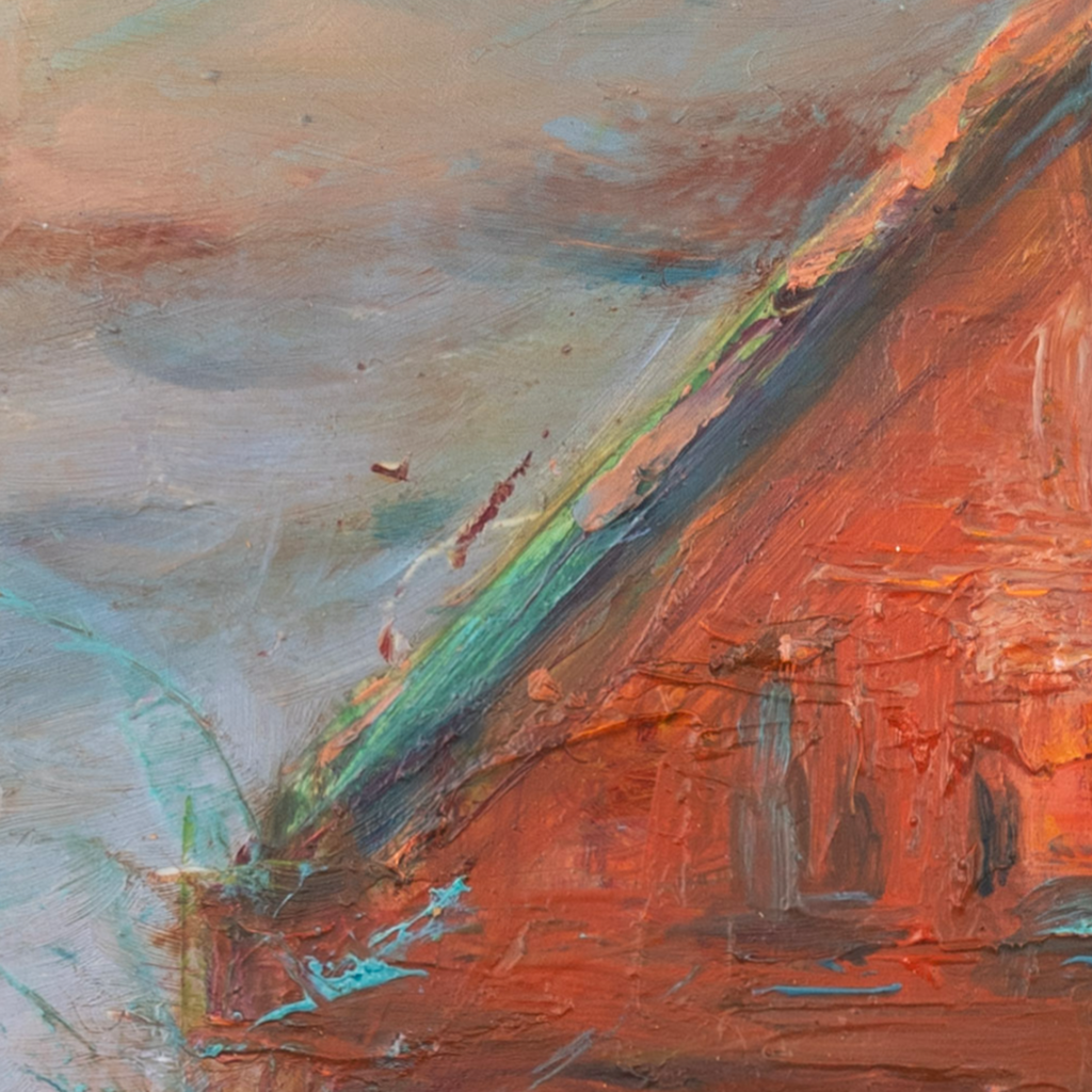 close-up - Landscape Oil painting on panel - expressive - symbolic - Leonoor Ruigrok - 2025