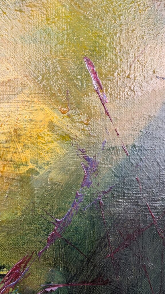 close up layered oil painting - Leonoor Ruigrok - contemporary symbolism
