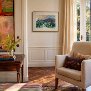 Artwork shown in an interior setting for scale reference.