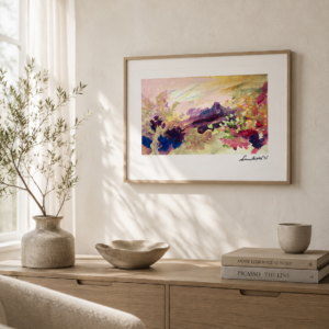 Artwork shown in an interior setting for scale reference.
