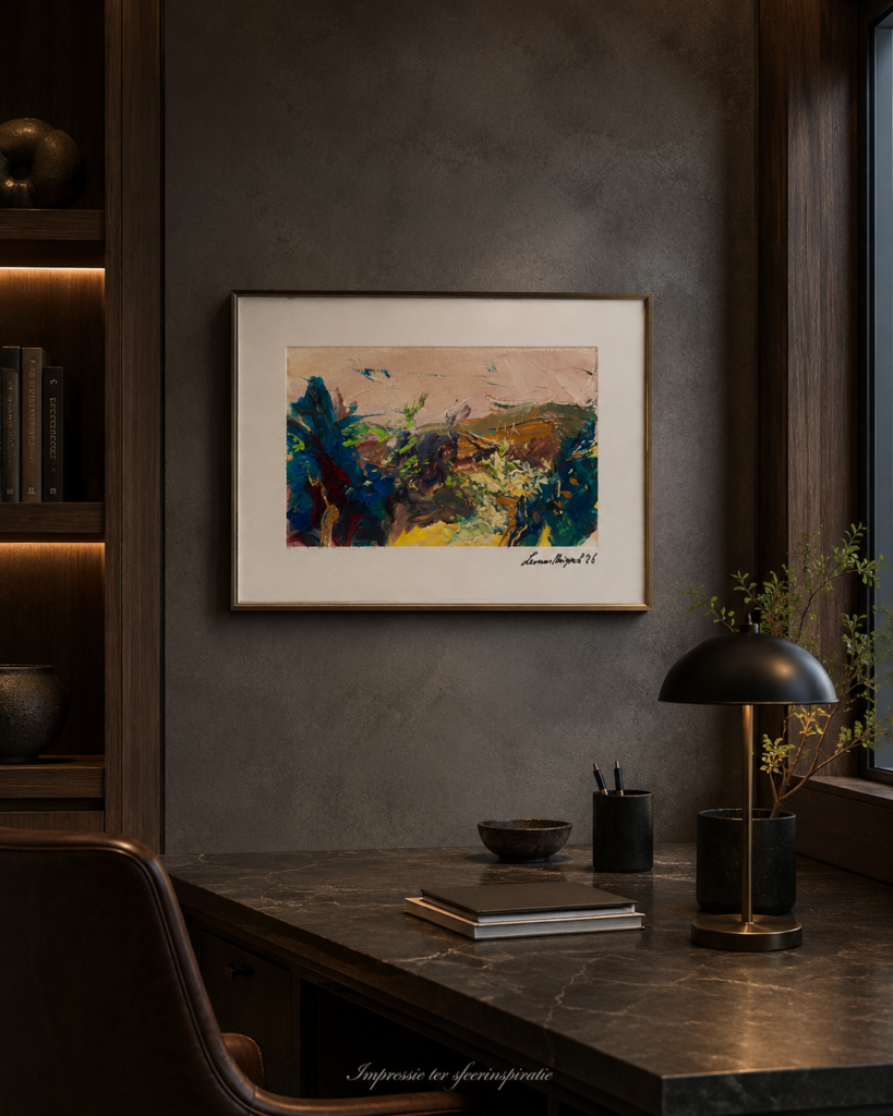 Artwork shown in an interior setting for scale reference.