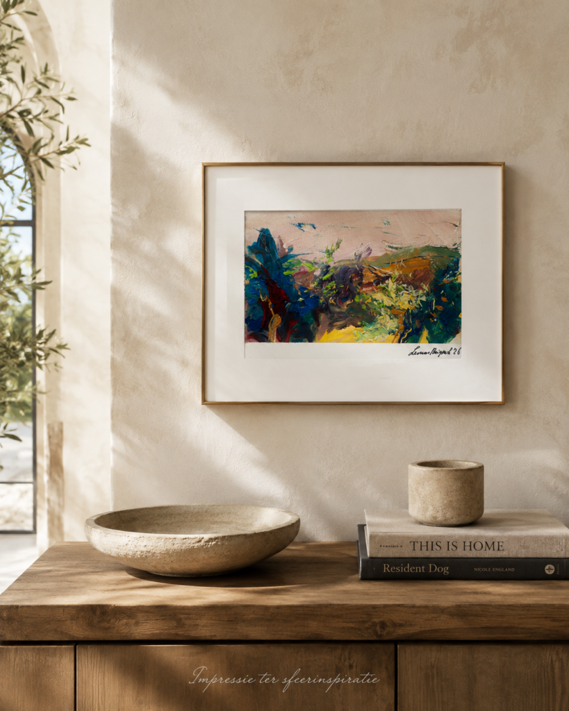 Artwork shown in an interior setting for scale reference.