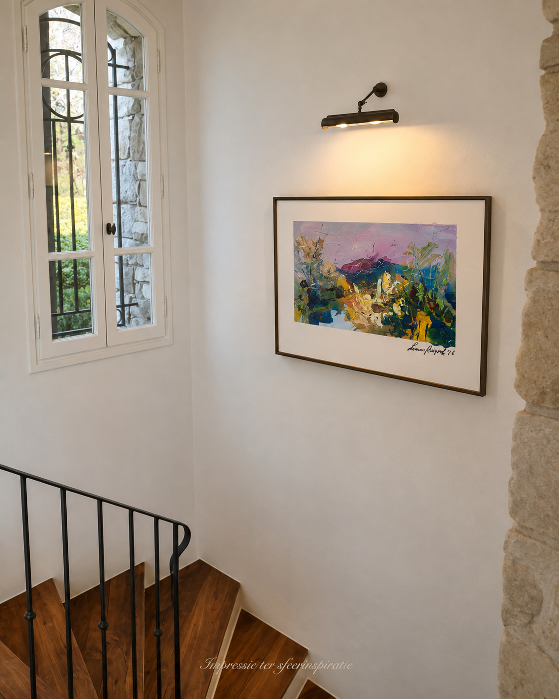 Interior impression to give a sense of scale.
